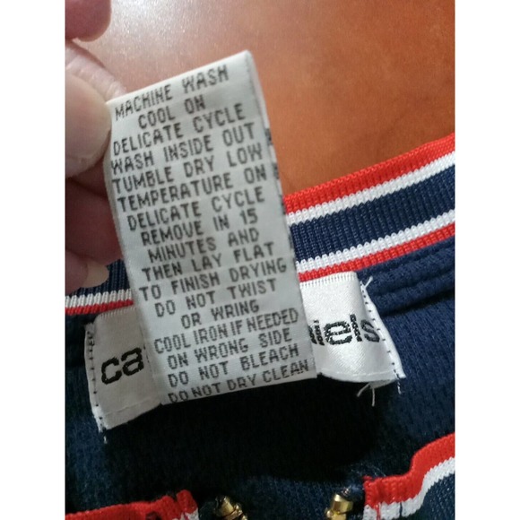 cathy daniels Jacket Women's Size Large Red Whit Blue Striped * - Picture 12 of 14